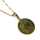 Ver imagem 5 de Colar Corrente Oração Ave Maria Aço Inox Dourado Armazém Católico