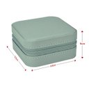 Ver imagem 5 de Estojo Caixinha Porta Joias Pequeno Compacto com Fecho:Cinza claro