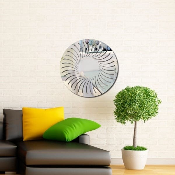 Espelho Decorativo Acrílico - Círculo Espiral - 2