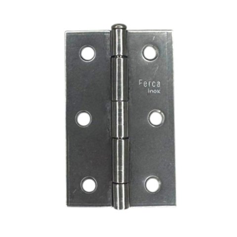 Dobradiça Porta Inox Kit 3 Peças - 3" 75mm Ferca