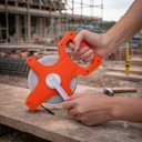 Ver imagem 3 de Trena Métrica Fibra de Vidro com Manivela Mede até 30 Metros Laranja Black Bull