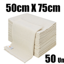 Ver imagem 2 de Kit Pano Saco Cru 50x75cm - C/50 Un