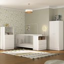 Ver imagem 7 de Quarto Infantil com Berço Cômoda Olívia Multimóveis Branco