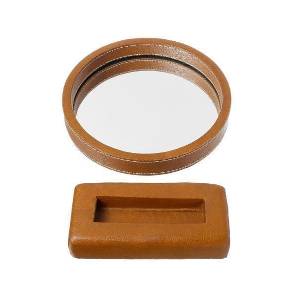 Espelho em Couro para Banheiros,Décor,Homeware - 2