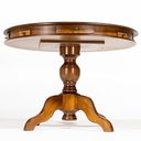 Ver imagem 3 de Mesa de Jogos Redonda Tampo Reversível Gavetas e Porta Copos 140cm M04 Imbuia - Lyam Decor