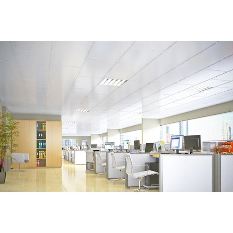 Forro de Pvc Modular / Removível 1250 X 625 X 10mm C/ 13 Pçs Branco - Plasbil