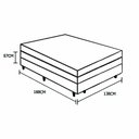 Ver imagem 5 de Cama Box Baú Casal Colchão Aylla Espuma D33 Acolchões + Box Sintético 57x138x188 Cor:Marrom