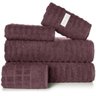 Jogo De Banho 5 Peças Kit Toalha Jogo De Toalha Roxa - 1