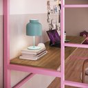 Ver imagem 5 de Beliche Suspenso Solteiro Jolie:rosa Bebe