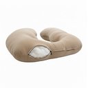 Ver imagem 2 de Almofada Travesseiro de Corpo Gestante Relaxante Isa Grande Macia Veludo Bege - Abmaza