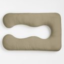 Ver imagem 1 de Almofada Travesseiro de Corpo Gestante Relaxante Isa Grande Macia Veludo Bege - Abmaza