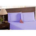 Ver imagem 1 de Jogo Lençol Com Elástico Casal King 200 Fios Lilás 3 Peças