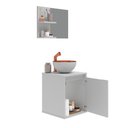 Ver imagem 4 de Kit Gabinete para Banheiro com Cuba e Espelheira Box Branco com Cobre