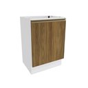 Ver imagem 1 de Balcão Celeste Kappesberg 100% Mdf 1 Porta Branco/nogueira 60cm