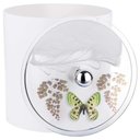 Ver imagem 1 de Lixeira Decorada Branca com Borboleta Verde