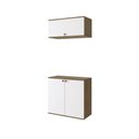 Ver imagem 4 de Conjunto para Banheiro com Basculante Kappesberg Celeste 2 Peças Nogueira/branco 80cm