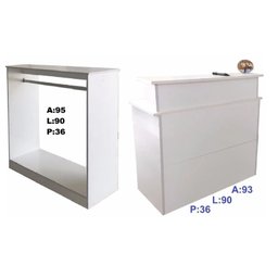 Balcão Arara Roupas + Balcão de Atendimento - 1