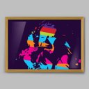 Ver imagem 1 de Quadro Janis Joplin Art Color - 20x30cm - Moldura Caixa Madeira
