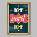 Ver imagem 1 de Quadro Frase Home Sweet Home - 20x30cm - Moldura Caixa Madeira