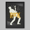 Ver imagem 1 de Quadro Guitarrisca Rock Show - 45x30cm - Moldura Caixa Preto