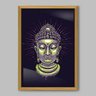 Quadro Buddah Ilustração - 45x30cm - Moldura Caixa Madeira - 1