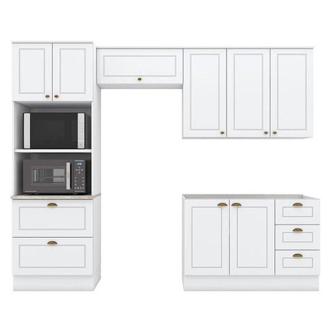 Cozinha Modulada Americana 4 Peças Branco – Henn