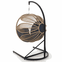 Ver imagem 3 de Balanço Flor em Corda Náutica Areia - Tecido Duna Marinho