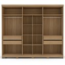 Ver imagem 4 de Guarda Roupa Casal 6 Portas 270cm Barcelona Politorno Móveis