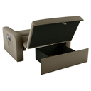 Ver imagem 4 de Sofá Cama com Baú 2 Lugares Raheny Veludo Maserati Cappuccino