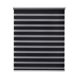 Persiana Rolo Zebra Standard 1,80 X 1,60 Double Vision Preto
