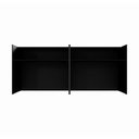 Ver imagem 6 de Balcões para Recepção Atendimento Escritório 240 Cm F5 Cor:preto