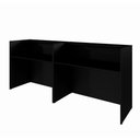 Ver imagem 4 de Balcões para Recepção Atendimento Escritório 240 Cm F5 Cor:preto