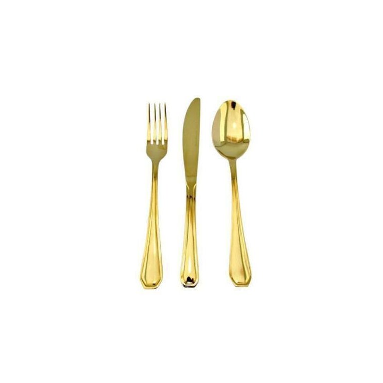 Faqueiro Dourado Victória 12 Peças - By Fineza Faqueiro Dourado Victória 12 Peças - By Fineza