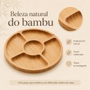 Ver imagem 3 de Petisqueira Bambu 5 Divisoria Redonda 25cm