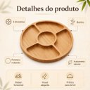Ver imagem 2 de Petisqueira Bambu 5 Divisoria Redonda 25cm
