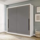 Ver imagem 1 de Guarda Roupa 180,1cm com 2 Portas de Correr e 2 Gavetas 240835 Valência Politorno Móveis