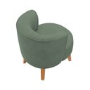 Ver imagem 7 de Cadeira Decor para Sala de Estar Confortável Recepção Tecido Veludo Macia Pés de Madeira Reforçado