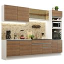 Ver imagem 3 de Armário de Cozinha Completa 310cm Branco Rustic Glamy Madesa 01