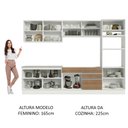 Ver imagem 6 de Armário de Cozinha Completa 310cm Branco Rustic Glamy Madesa 01