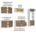 Ver imagem 5 de Armário de Cozinha Completa 310cm Branco Rustic Glamy Madesa 01