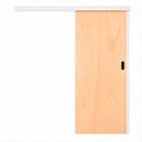 Ver imagem 2 de Porta Correr Lisa Mescla Trilho Embutido Concha 62x210cm Direito Marrom Rodam