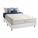 Ver imagem 1 de Cama Box Casal: Colchão Molas Anjos MasterPocket Ensacadas Soft Dream + Base CRC Courano Branco(138x
