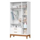 Ver imagem 3 de Guarda Roupa Infantil Flip 3 Portas e 2 Gavetas Branco Fosco - Reller Móveis