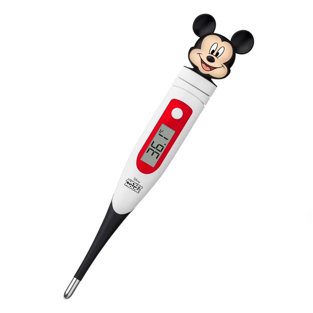 Termômetro Digital Infantil Para Medir Febre Rápido Ponta Flexível Mickey Mouse Multikids Baby Termô - 1