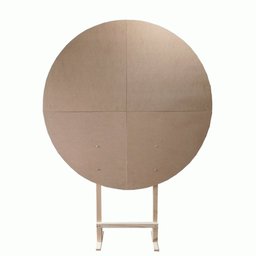 Painel Redondo Desmontável 150dº X 210cm Altura Mdf Cru - 3