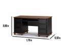 Ver imagem 5 de Escrivaninha Linz 6 Gavetas 80 X 176 X 50 Cm (a X L X P)