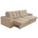 Ver imagem 6 de Sofá Retrátil e Reclinável 2 Lugares 1,50m com Molas Melissa Suede Bege Rover & Beato