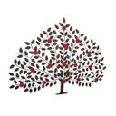 Ver imagem 1 de Arvore Decorativa Em Ferro Artesanal Várias Cores - Vermelho Claro