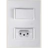 Conjunto Interruptor 1 Tecla Simples + Tomada 10A 250V Vivaz - ILUMI - 1