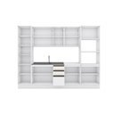 Ver imagem 3 de Cozinha Modulada Celeste Kappesberg 100% Mdf Branco 300cm